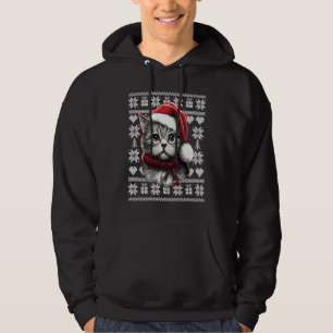 Cat Christmas Men Women Cats Ugly Xmas Hoodie