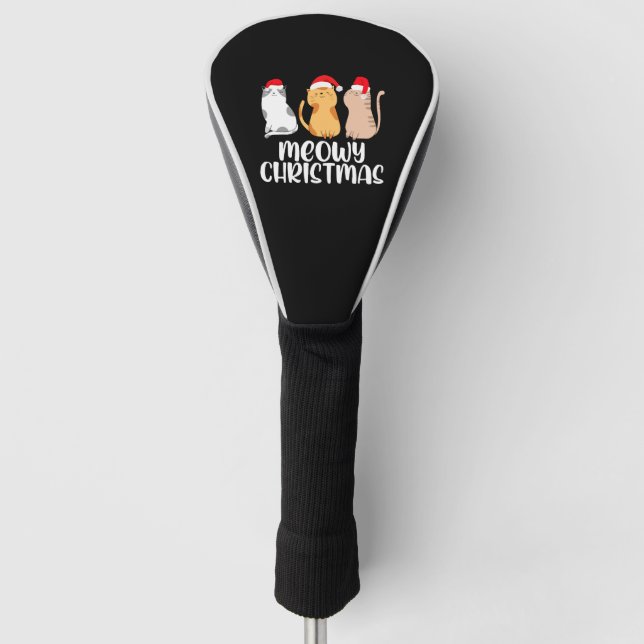 Cat Christmas - Meow Christmas X-Mas Golf Head Cover (Front)