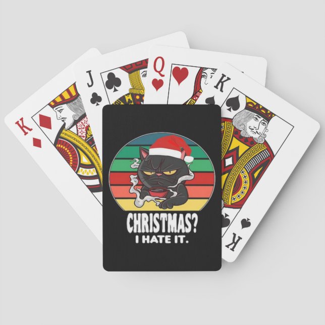Cat Christmas  Poker Cards (Back)