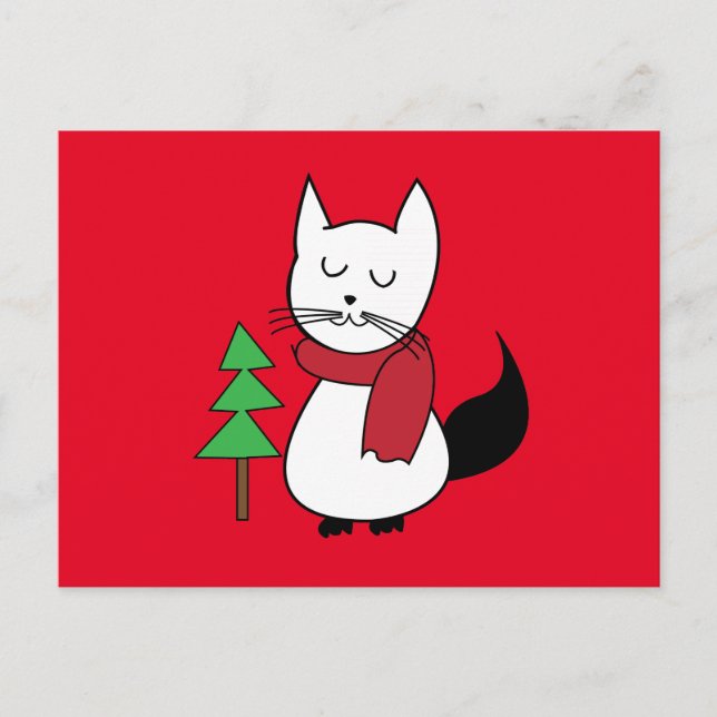 Cat Christmas  Postcard (Front)