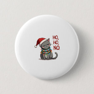 Cat Christmas Shirt Kids Funny Santa Cat Christmas Button