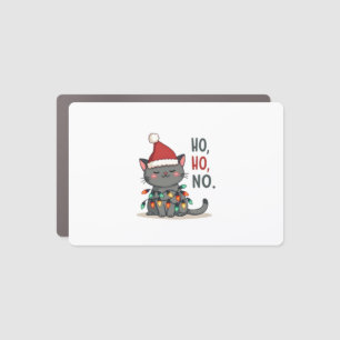 Cat Christmas Shirt Kids Funny Santa Cat Christmas Car Magnet