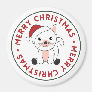 Cat Christmas Snow Winter Animals Cats Magnet