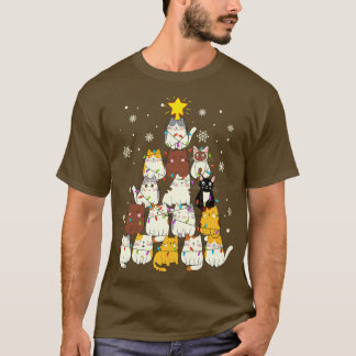 Cat christmas tree 1 T-Shirt