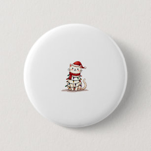 Cat Christmas Tree Christmas (1) Button