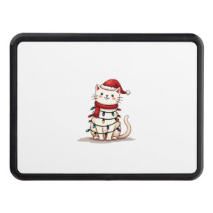 Cat Christmas Tree Christmas (1) Hitch Cover