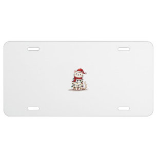 Cat Christmas Tree Christmas (1) License Plate