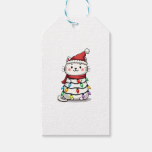 Cat Christmas Tree Christmas (2) Gift Tags