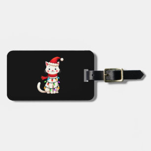 Cat Christmas Tree Christmas (2) Luggage Tag