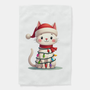 Cat Christmas Tree Christmas (3) Garden Flag