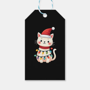 Cat Christmas Tree Christmas (4) Gift Tags