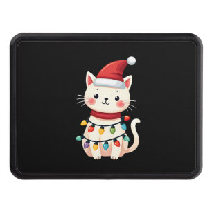 Cat Christmas Tree Christmas (4) Hitch Cover
