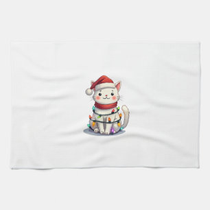 Cat Christmas Tree Christmas Kitchen Towel
