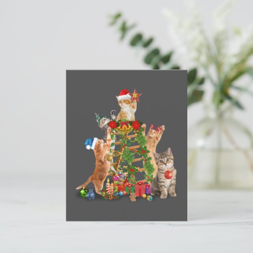 Cat Christmas Tree Ugly Christmas Cat Mom Cat Dad