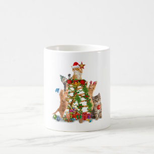 Cat Christmas Tree Ugly Christmas Cat Mom Cat Dad Coffee Mug