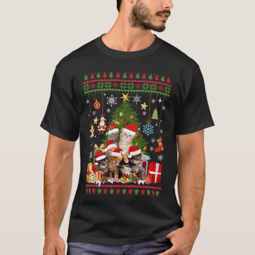 Cat Christmas Ugly Sweater