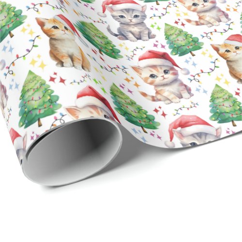 Cat Christmas Wrapping Paper