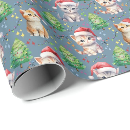 Cat Christmas Wrapping Paper