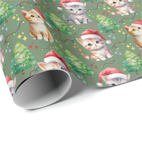 Cat Christmas Wrapping Paper