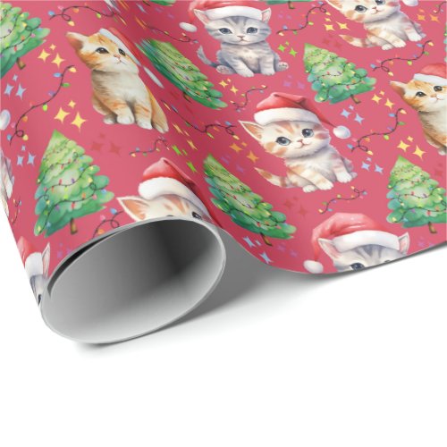 Cat Christmas Wrapping Paper