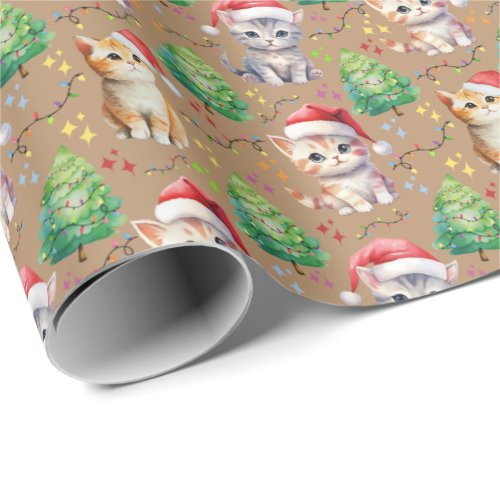 Cat Christmas Wrapping Paper