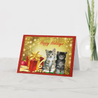 Cat Chrstmas Card