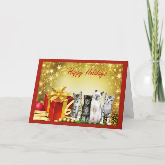 Cat Chrstmas Card