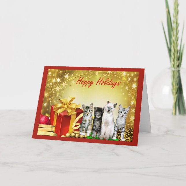 Cat Chrstmas Card (Front)