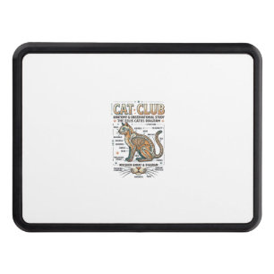 Cat Club Cat Anatomy Scientific Diagram Vintage Ve Hitch Cover