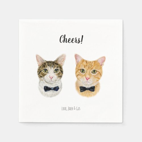 Cat Cocktail Napkins