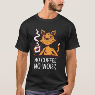 Cat Coffee Coffee Bean Men Women T-Shirt