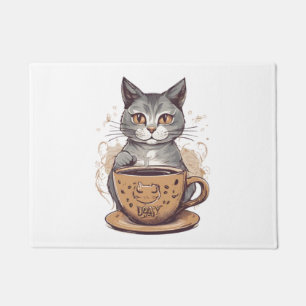 Cat Coffee Doormat