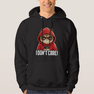 Cat Coffee I Cat I Don t Care Hoodie