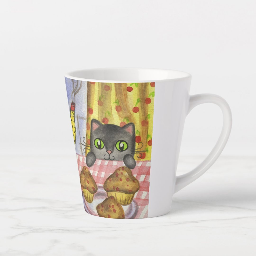 Cat Coffee Latte Mug Gift (Right)