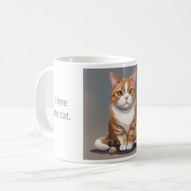 Cat Coffee Mug (Front Left)