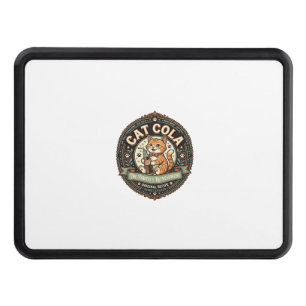 Cat Cola Cat Soda Pop Beverage Label Cat Vintage V Hitch Cover