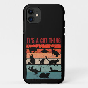 Cat Collection Retro iPhone 11 Case