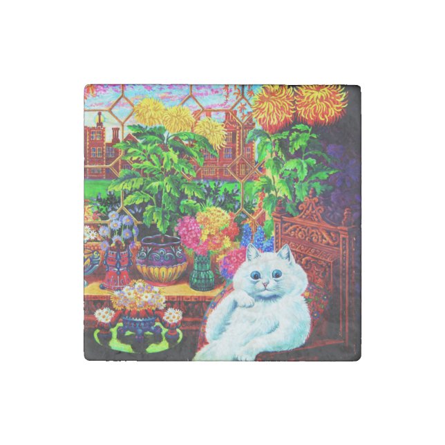 Cat College Master Stone Magnet (Front)