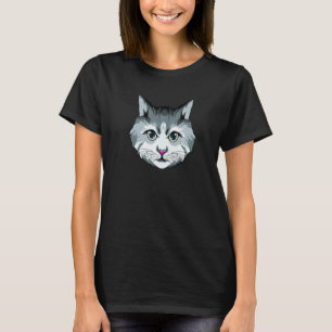 Cat Colorful Meow Kitty Cats Mom And Cat Dad  3 T-Shirt