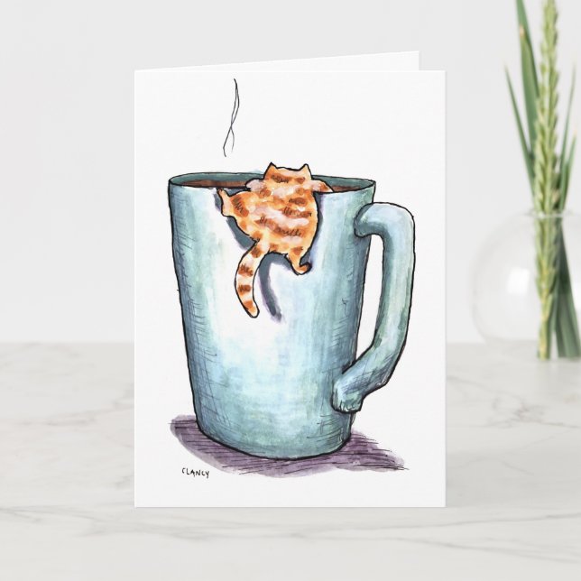 Cat Comforts Get Well Card (Front)