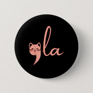 Cat Comma La Kamala Harris For President 2024 Elec Button