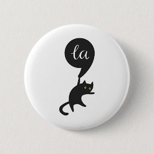 Cat Comma La Kamala Harris For President 2024 Elec Button