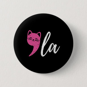 Cat Comma La Kamala Harris For President 2024 Elec Button