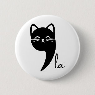 Cat Comma La Kamala Harris For President 2024 Elec Button