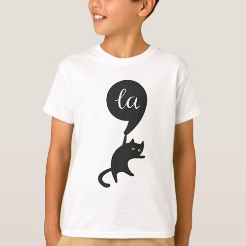 Cat Comma La Kamala Harris For President 2024 Elec T_Shirt