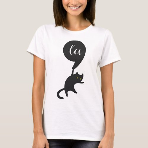 Cat Comma La Kamala Harris For President 2024 Elec T_Shirt