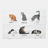 Cats on Countertops - Funny Kitchen Towel