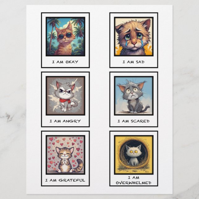 cat communication cards flyer (Front)