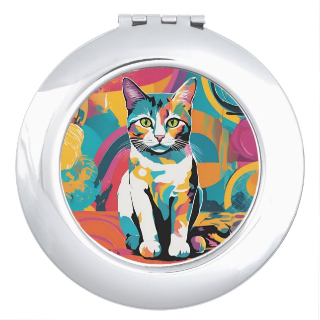 Cat compact mirror (Front)