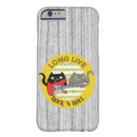 Cat Cool Punk Rock Music Love Electric Guitar Wood Barely There iPhone 6 Case